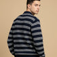 TEXTURED POLO SWEATER