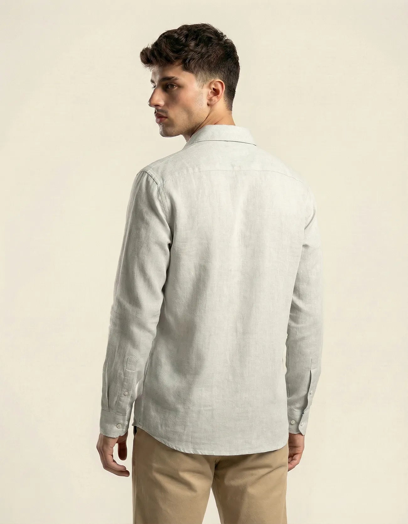 LINEN PANELED SHIRT