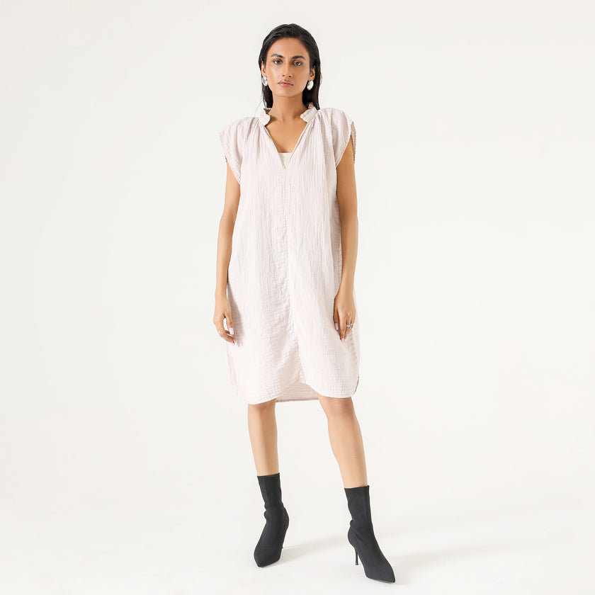 MUSLIN MIDI DRESS