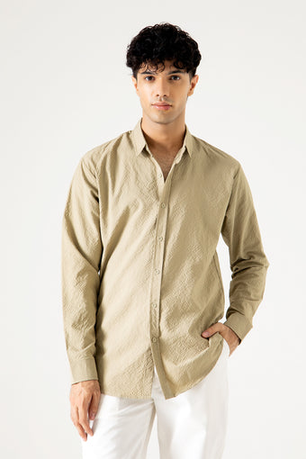 TEXTURED FULL SLEEVES SHIRT