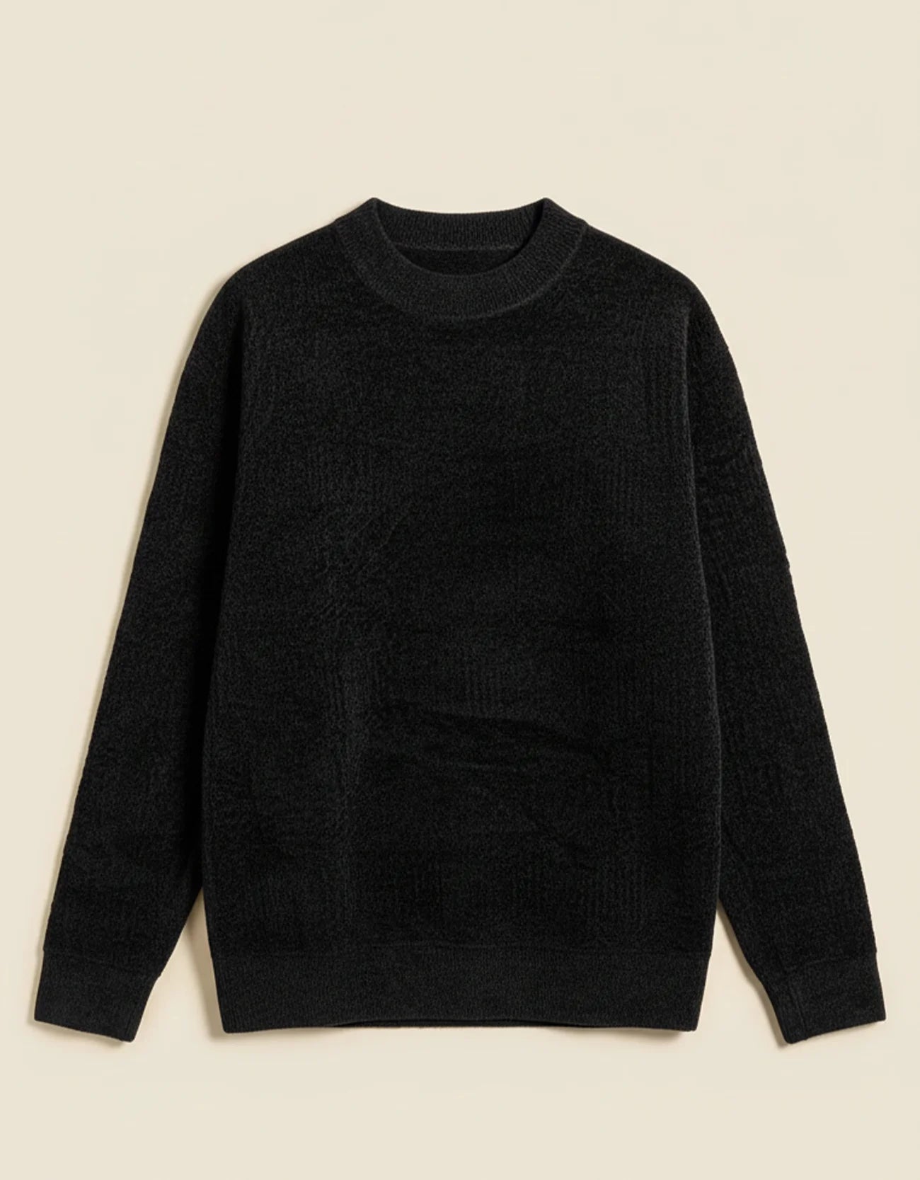TEXTURED WOOLEN PULLOVER