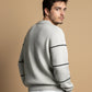 STRIP DETAILED SWEATSHIRT