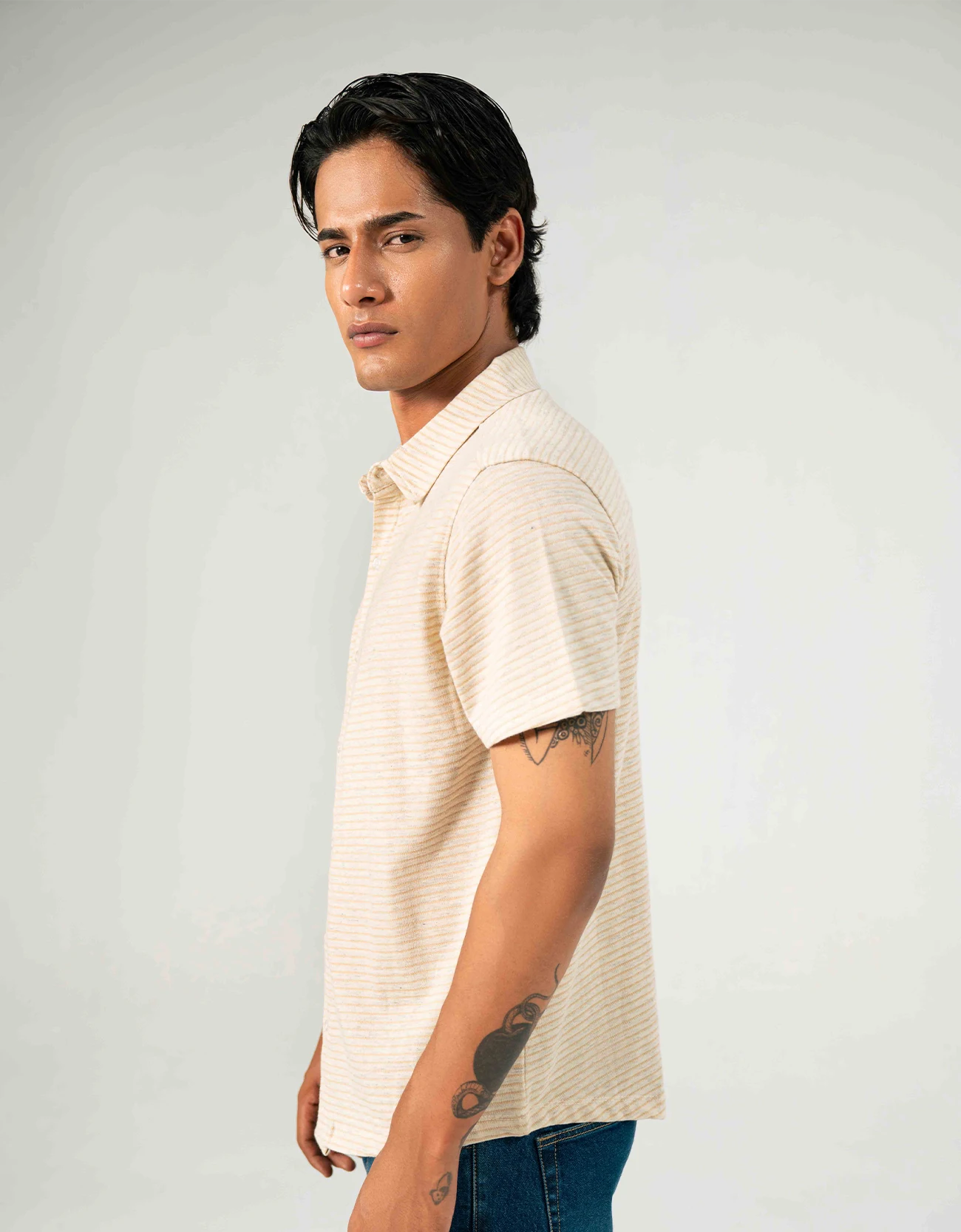 KNITTED BUTTON UP SHIRT