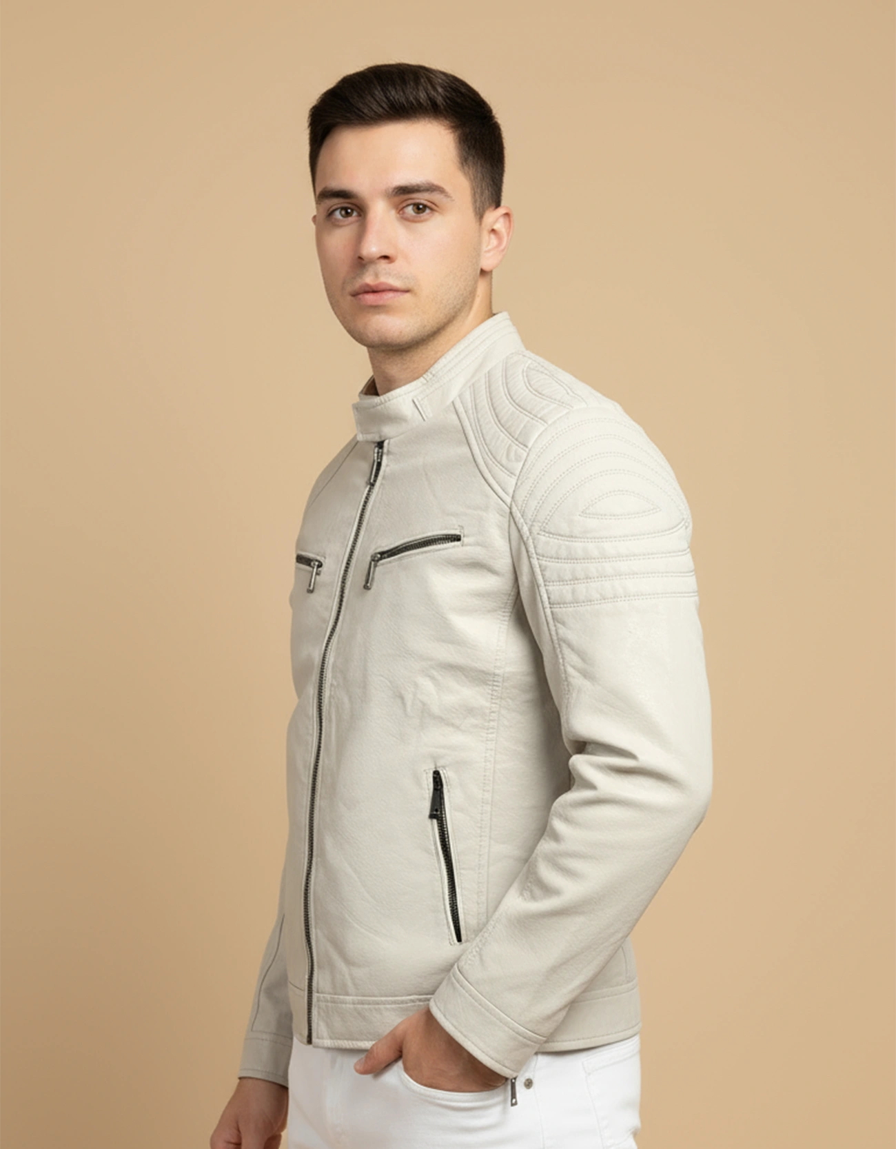 TEXTURED PANEL ZIPPER