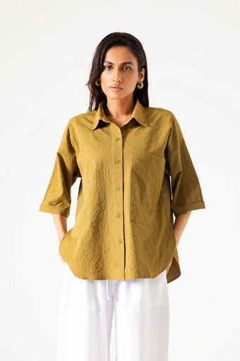 HALF SLEEVES PATCH POCKET SHIRT