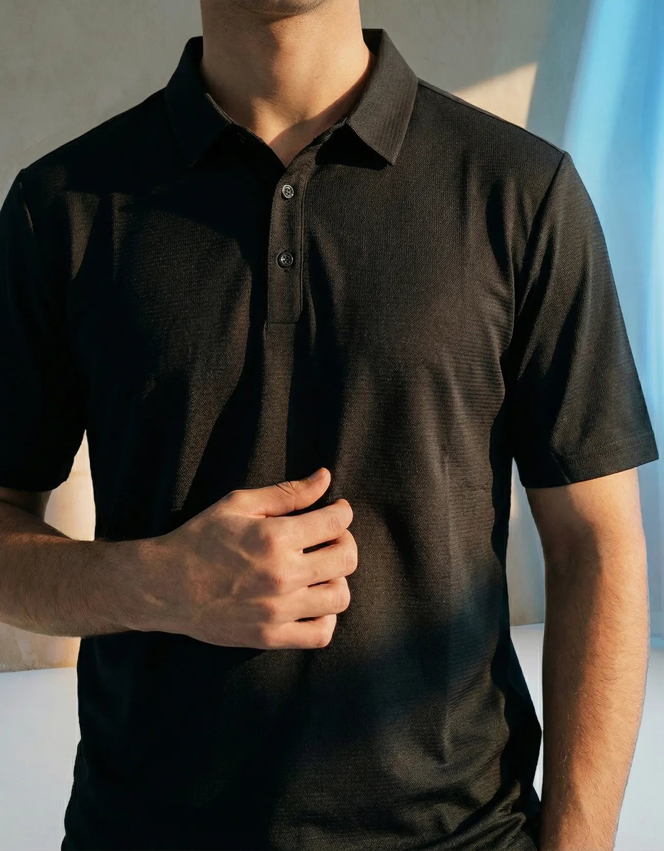 SOLID CASUAL POLO