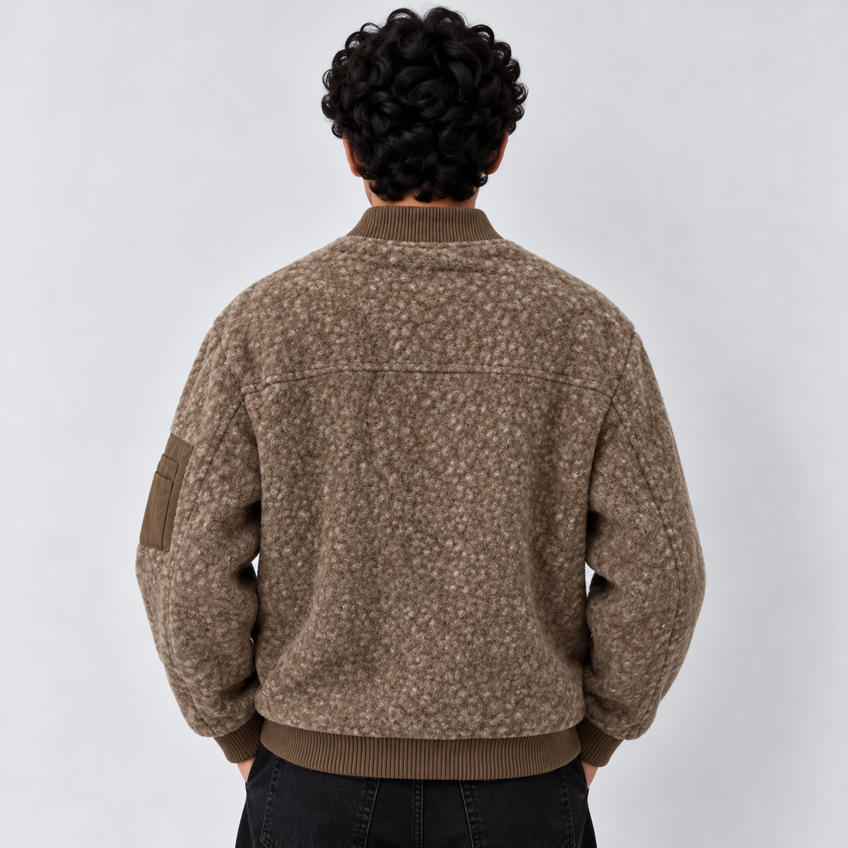 CAMDEN BOMBER JACKET - BROWN