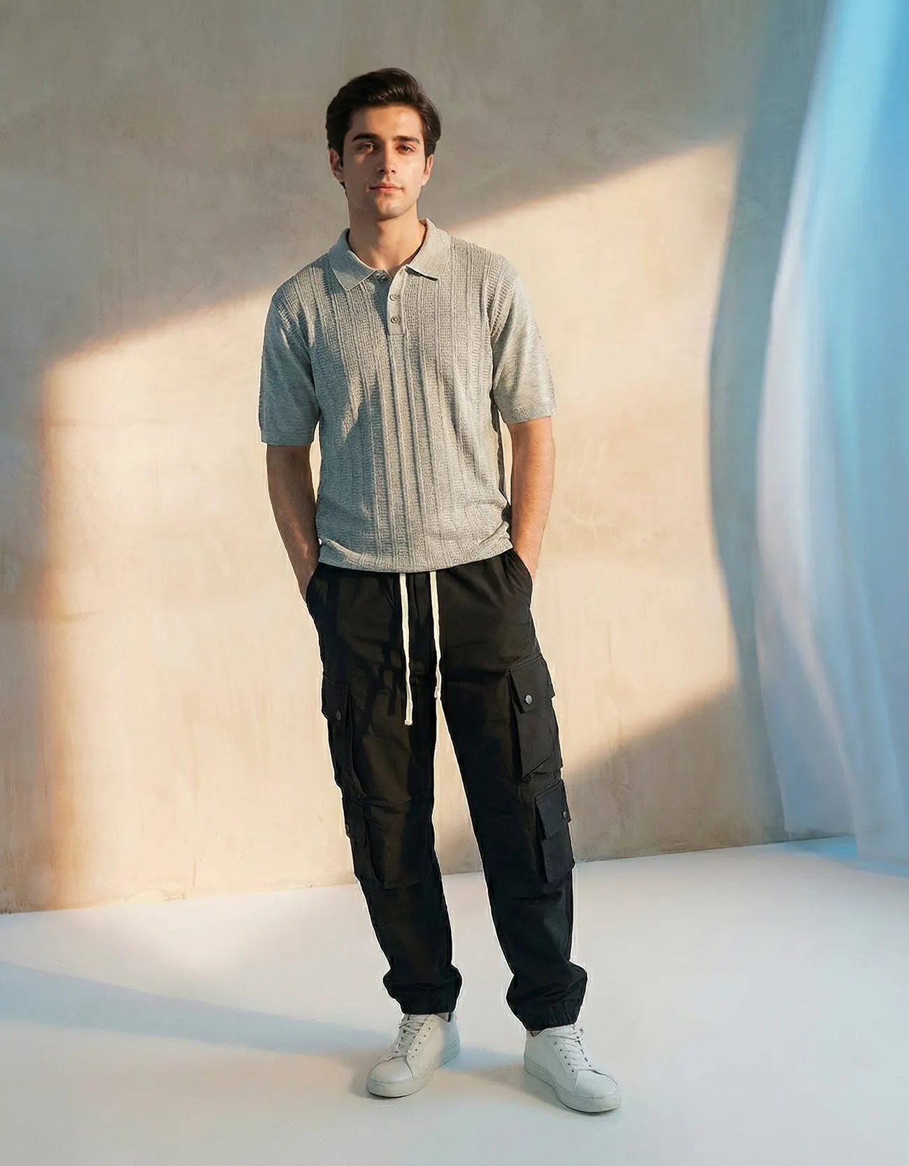 TEXTURED SOFT RIB POLO