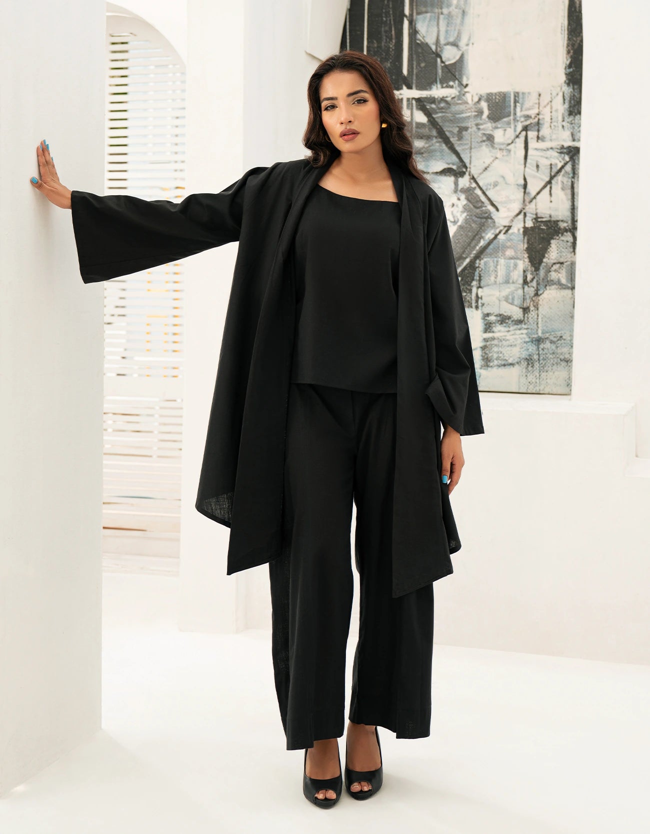 LINEN LOOSE FIT CAPE