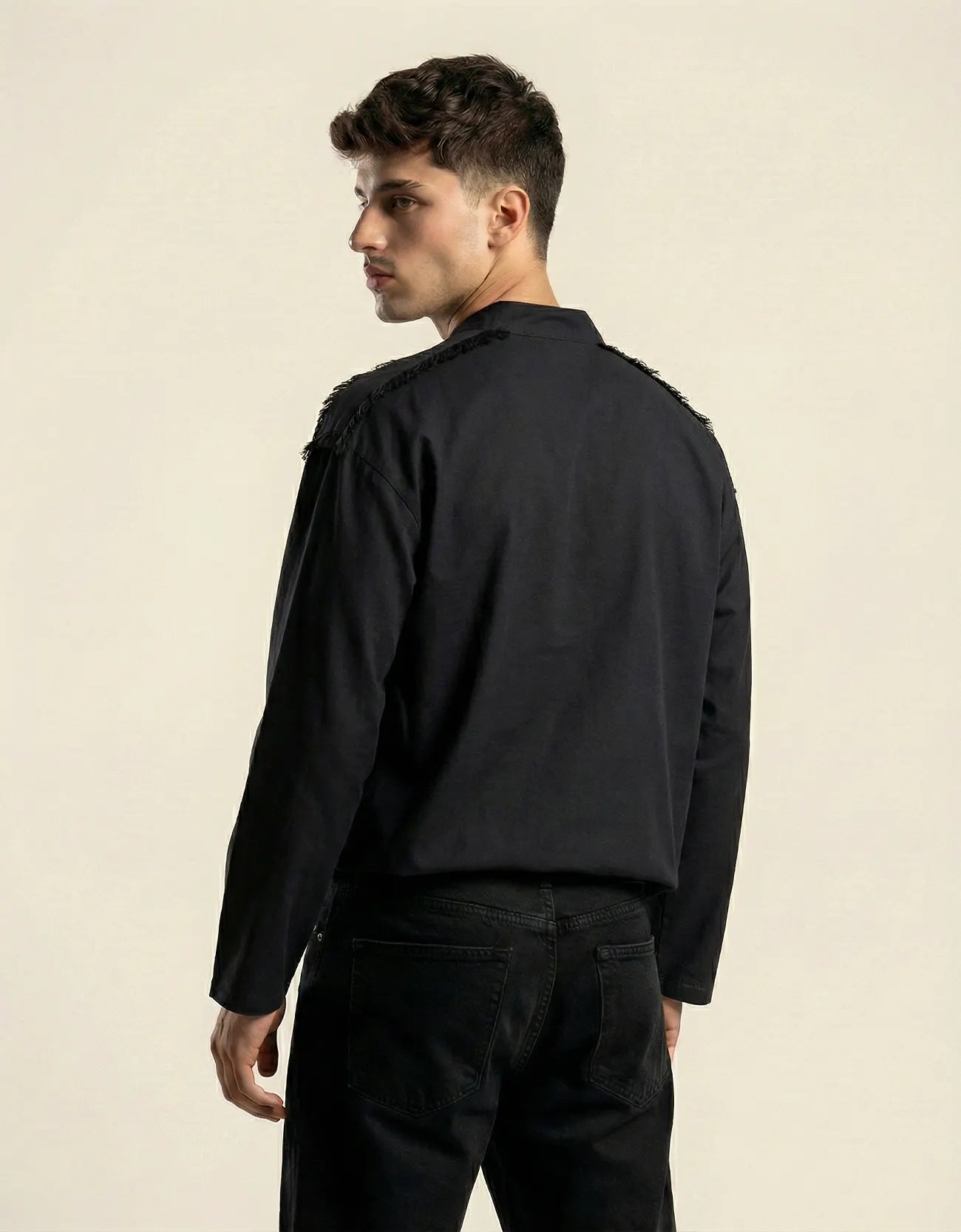 LINEN V-NECK SHIRT