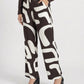 ABSTRACT FLOWY TROUSER
