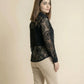 EMBROIDERED BOAT NECK SHIRT