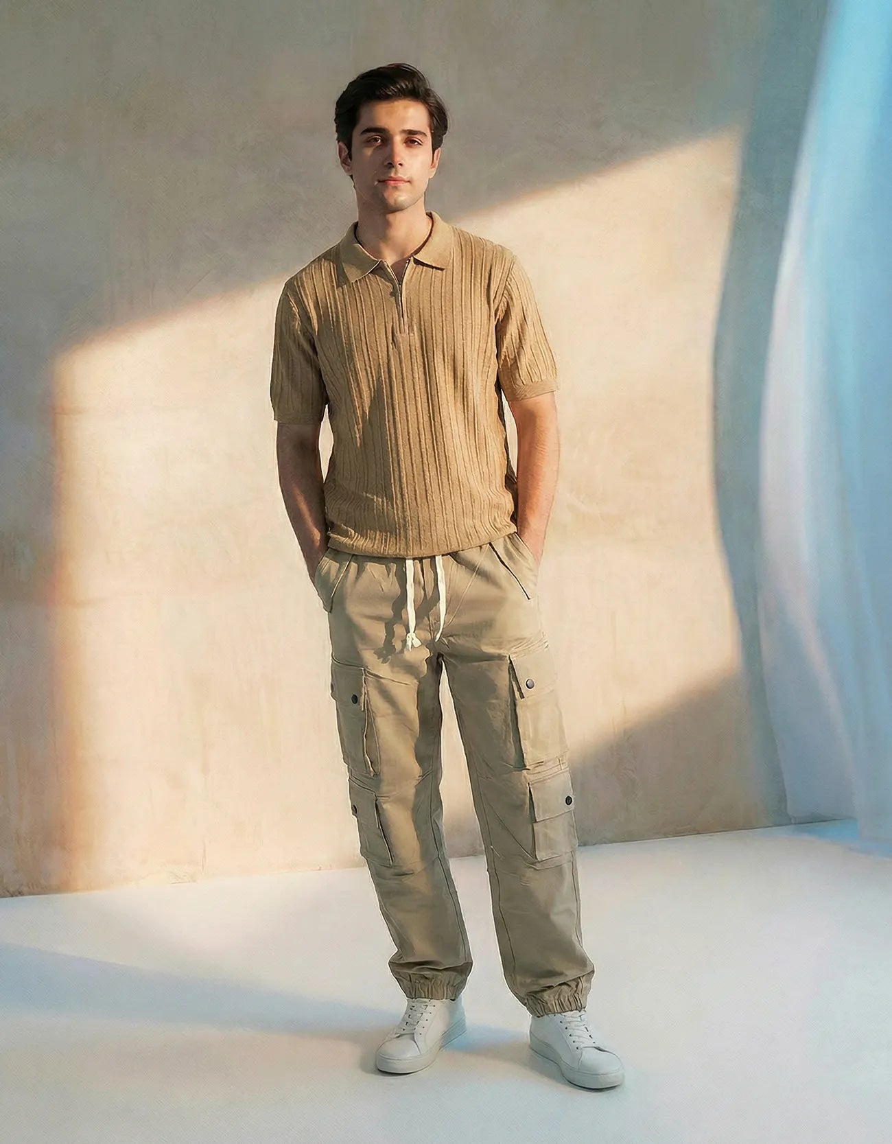 TEXTURED CRUSHED POLO