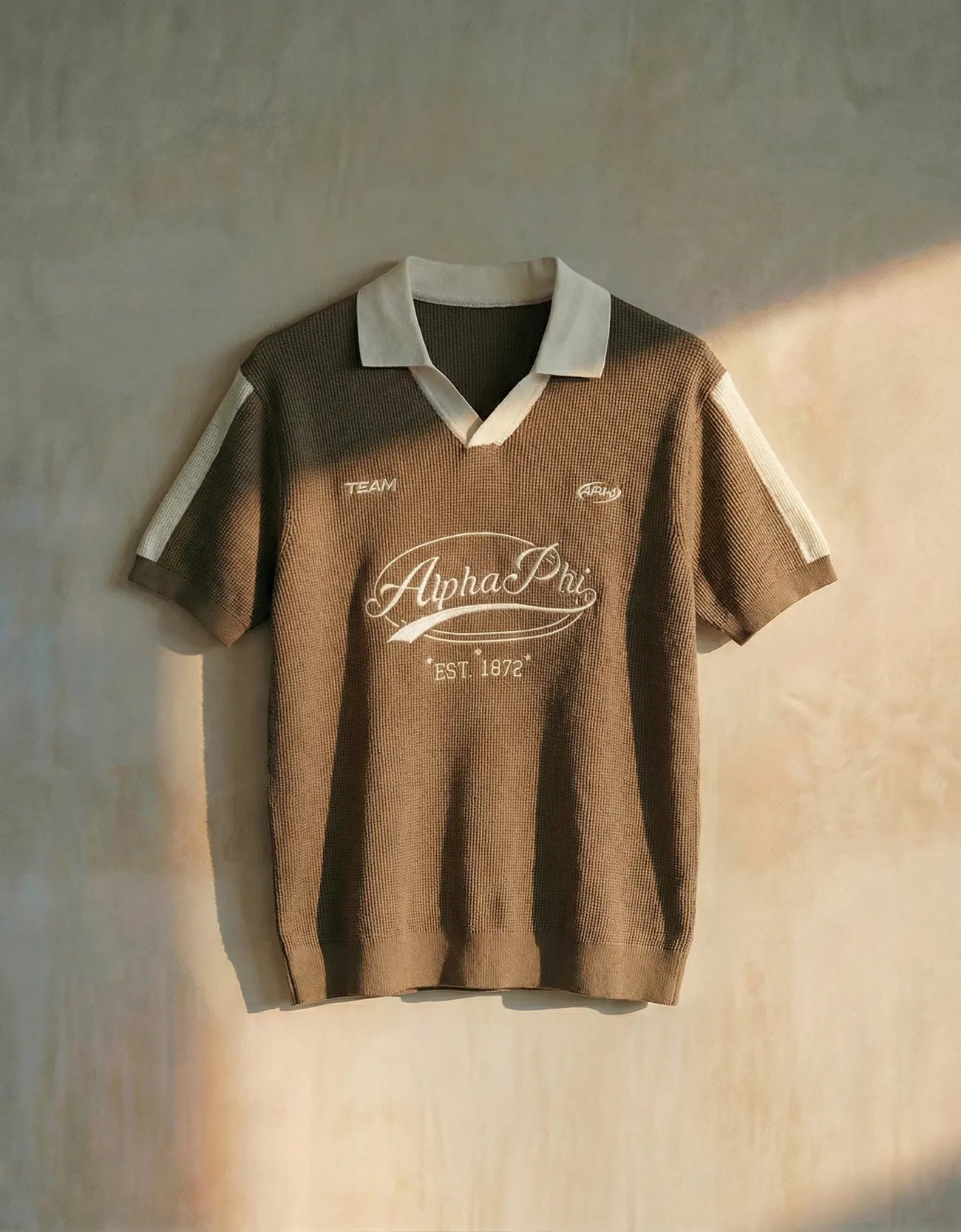 PRINTED JOHNNY COLLAR POLO