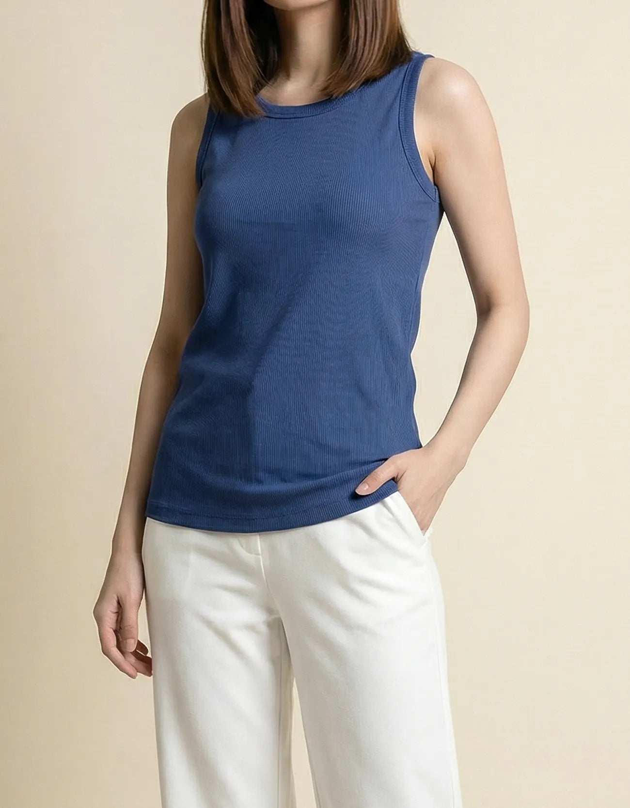 RIBBED TANK TOP