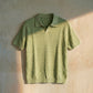 RIBBED JOHNNY COLLAR POLO