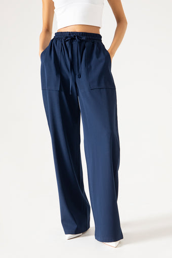 WIDE LEG PANAMA TROUSER