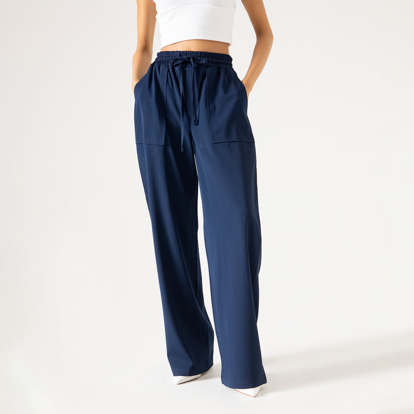 WIDE LEG PANAMA TROUSER