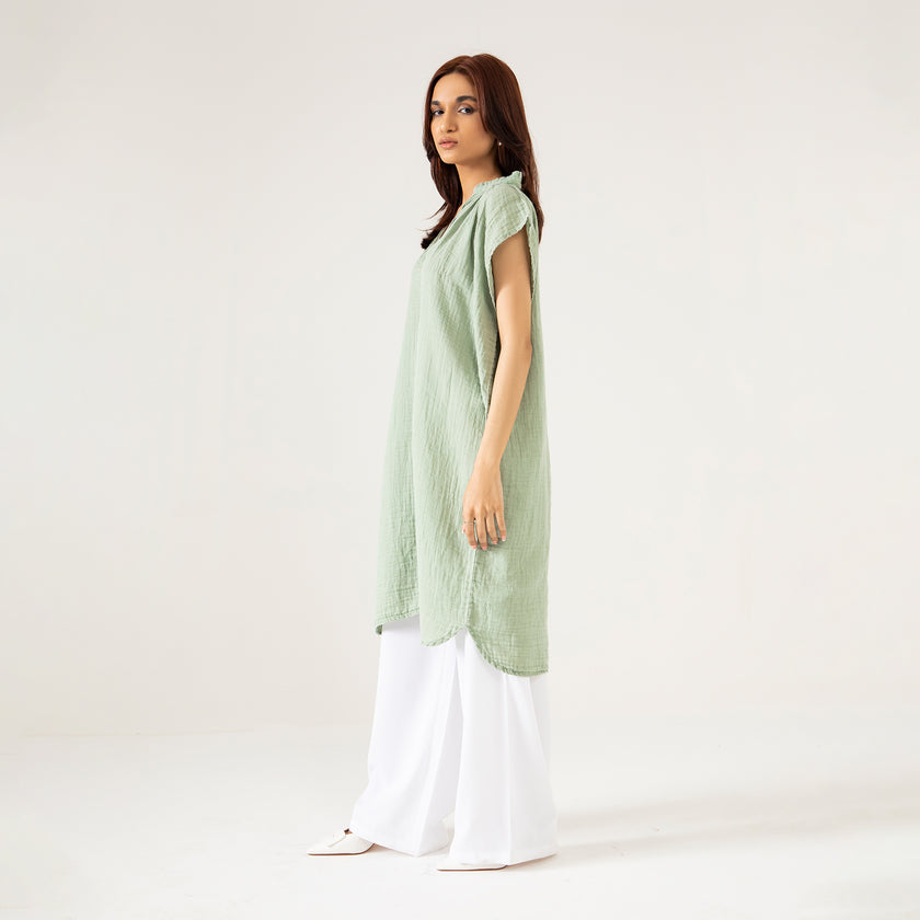 MUSLIN MIDI DRESS