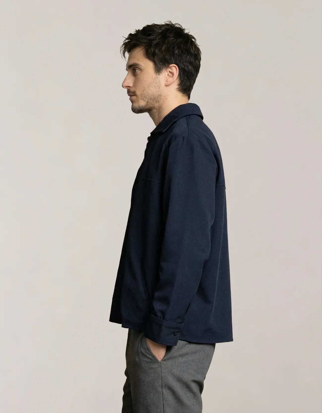 MEN PANAMA ZIPPER JACKET