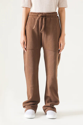 STRAIGHT FLEECE TROUSER WITHOUT SLIT