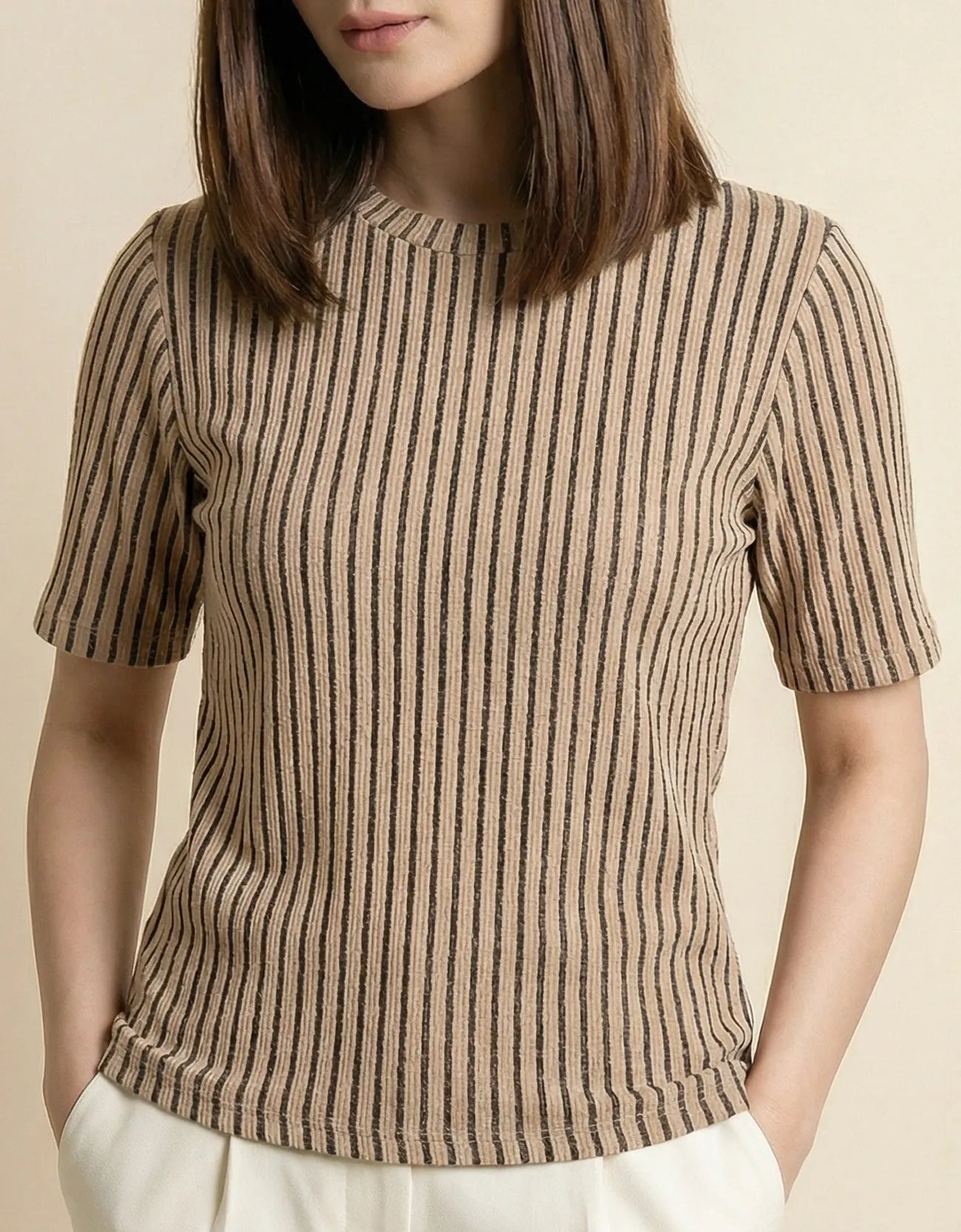 STRIPPER CREW NECK TEE