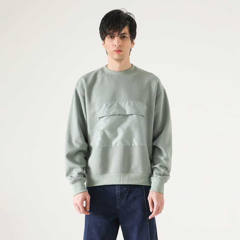 KANGAROO PATCH POCKET SWEATSHIRT