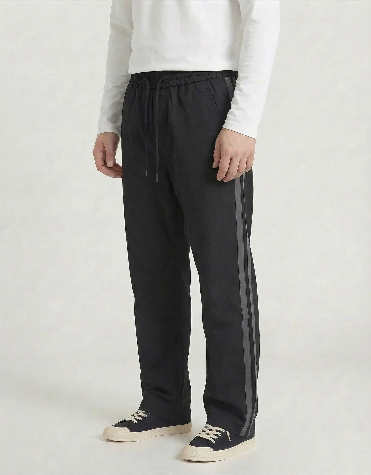 STRIPE CASUAL TRACK PANTS