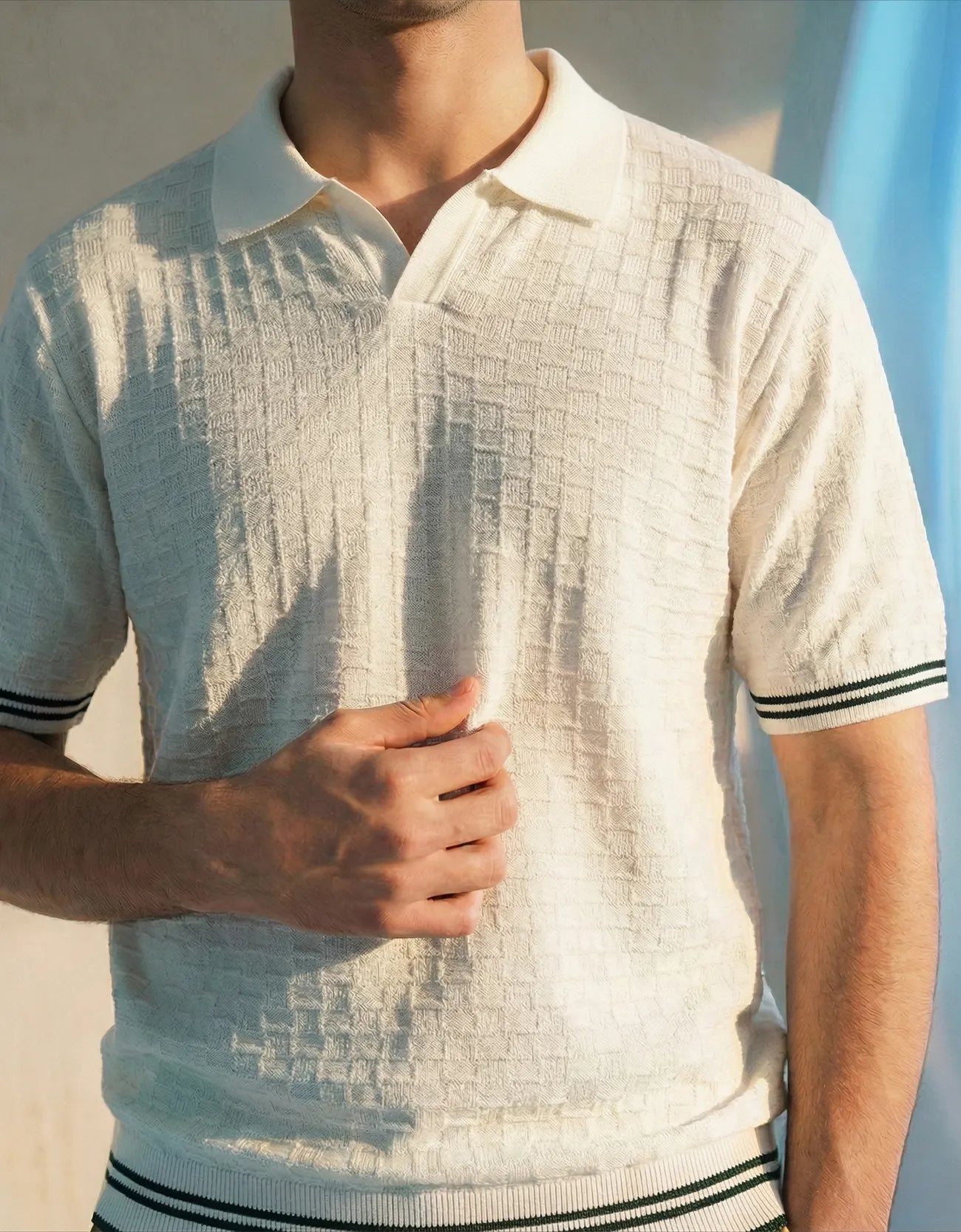 KNITTED SIGNATURE POLO