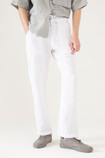 MUSLIN DRAWSTRING TROUSER