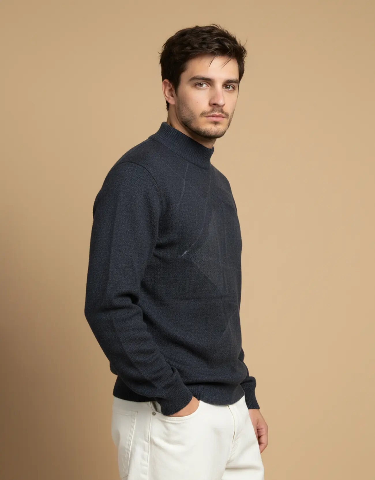 OXFORD TEXTURED SWEATSHIRT