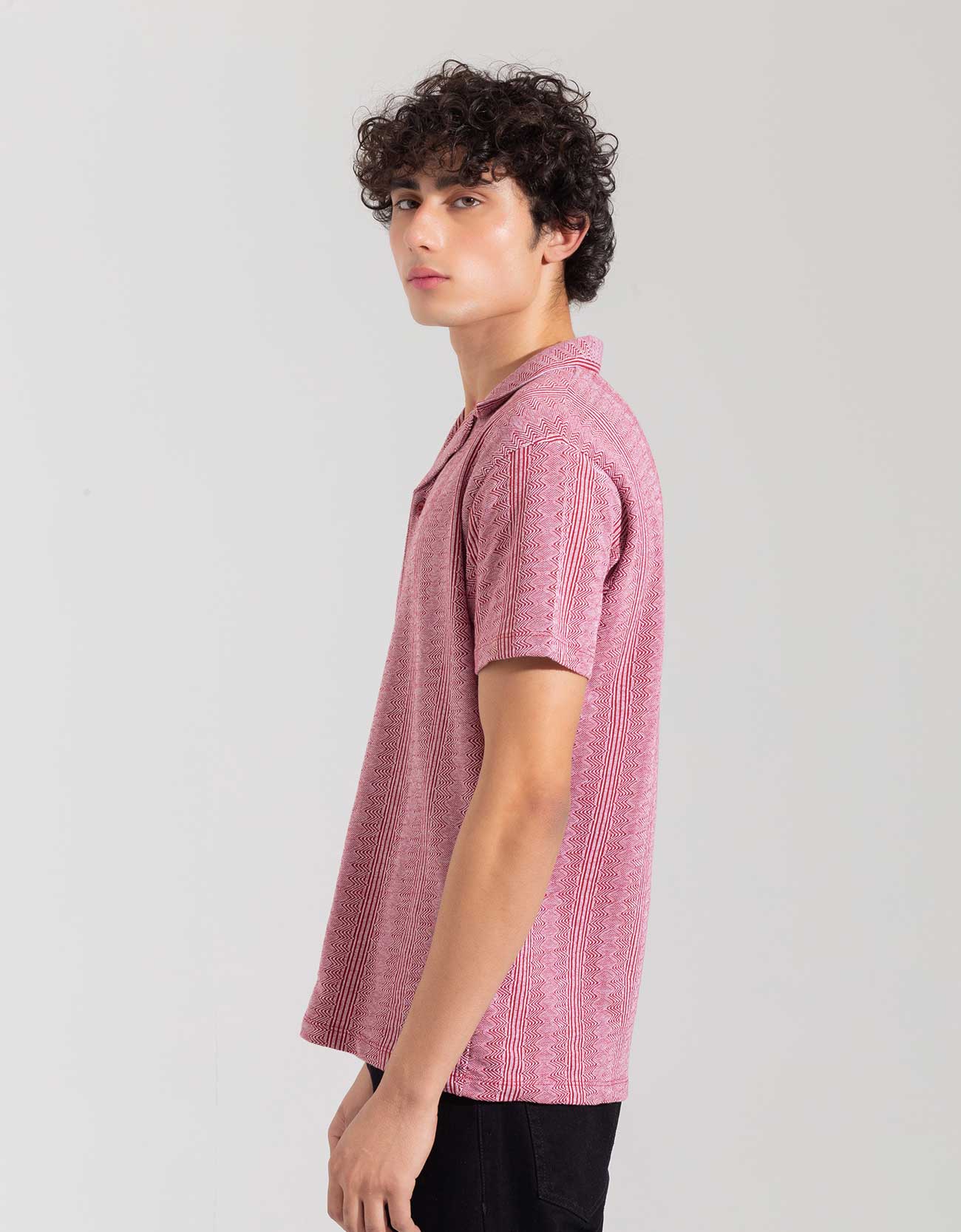 JACQUARD BUTTONDOWN SAFARI SHIRT