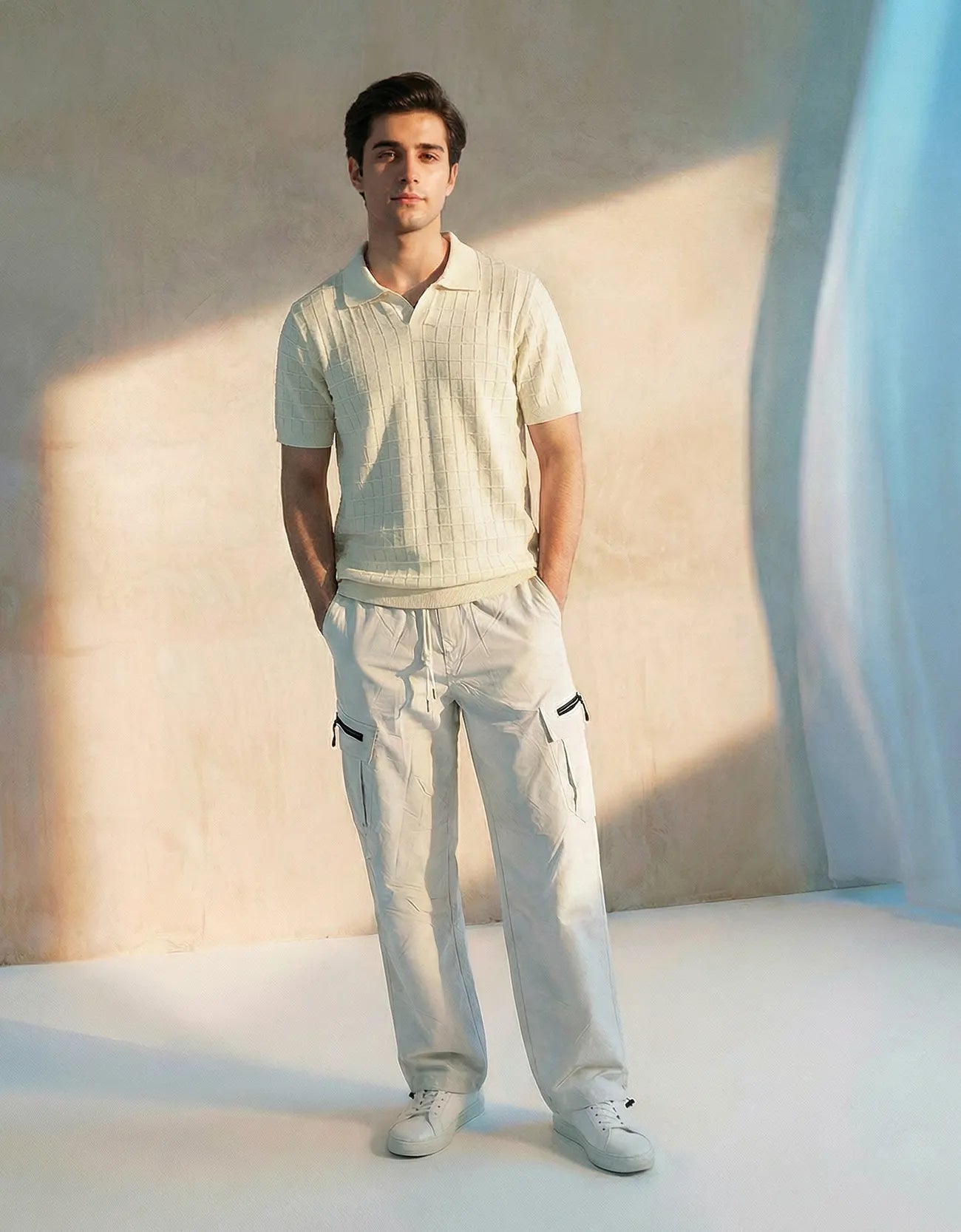 Ribbed Johnny Collar Polo