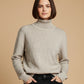 TEXTURED TURTLENECK