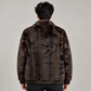PLUSH TAILORED JACKET - BROWN