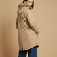 FAUX FUR HOODED PUFFER