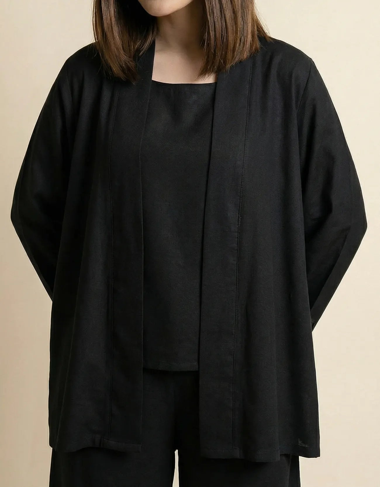 LINEN LOOSE FIT CAPE