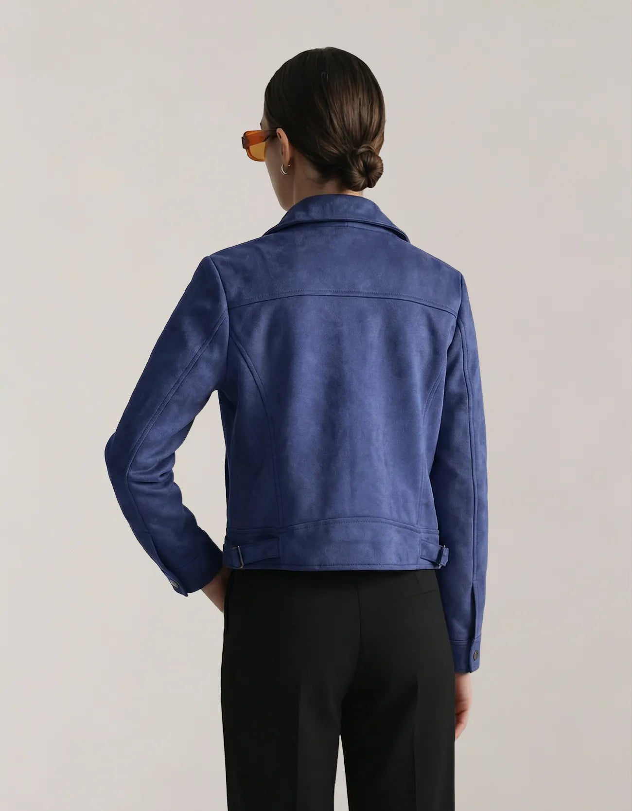 SUEDE CROPPRD JACKET