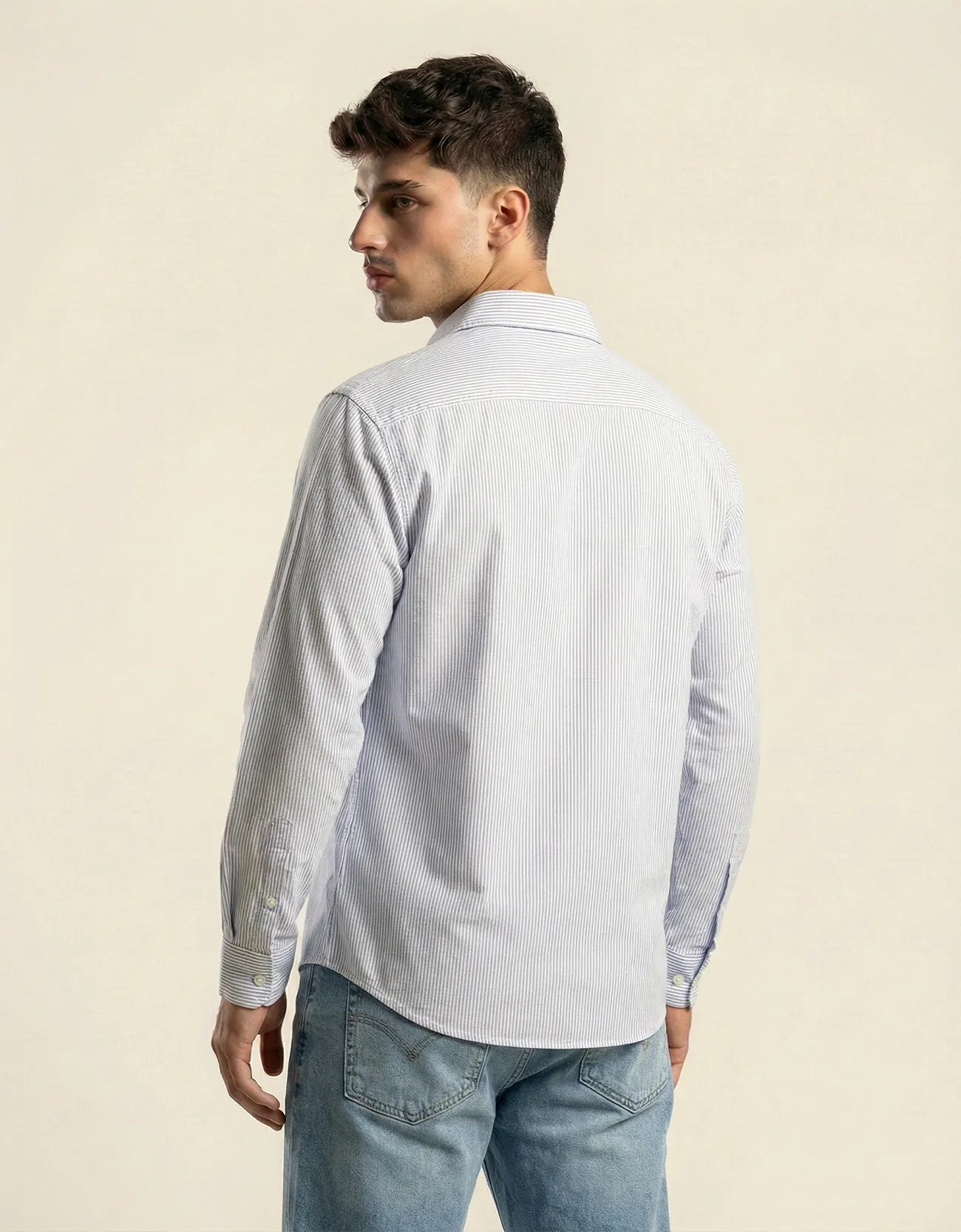 STRIPED SEM-FORMAL SHIRT