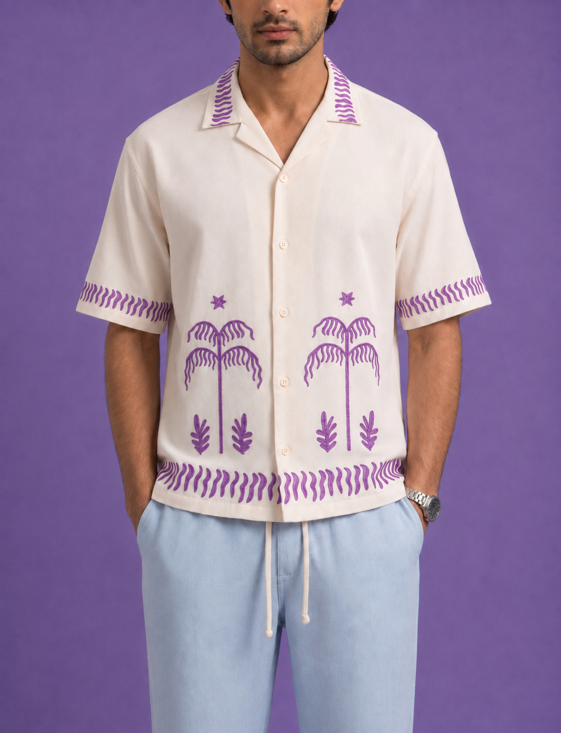 PALM BOXY RESORT SHIRT