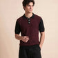 MEN'S RIBBED KNIT POLO SHIRT