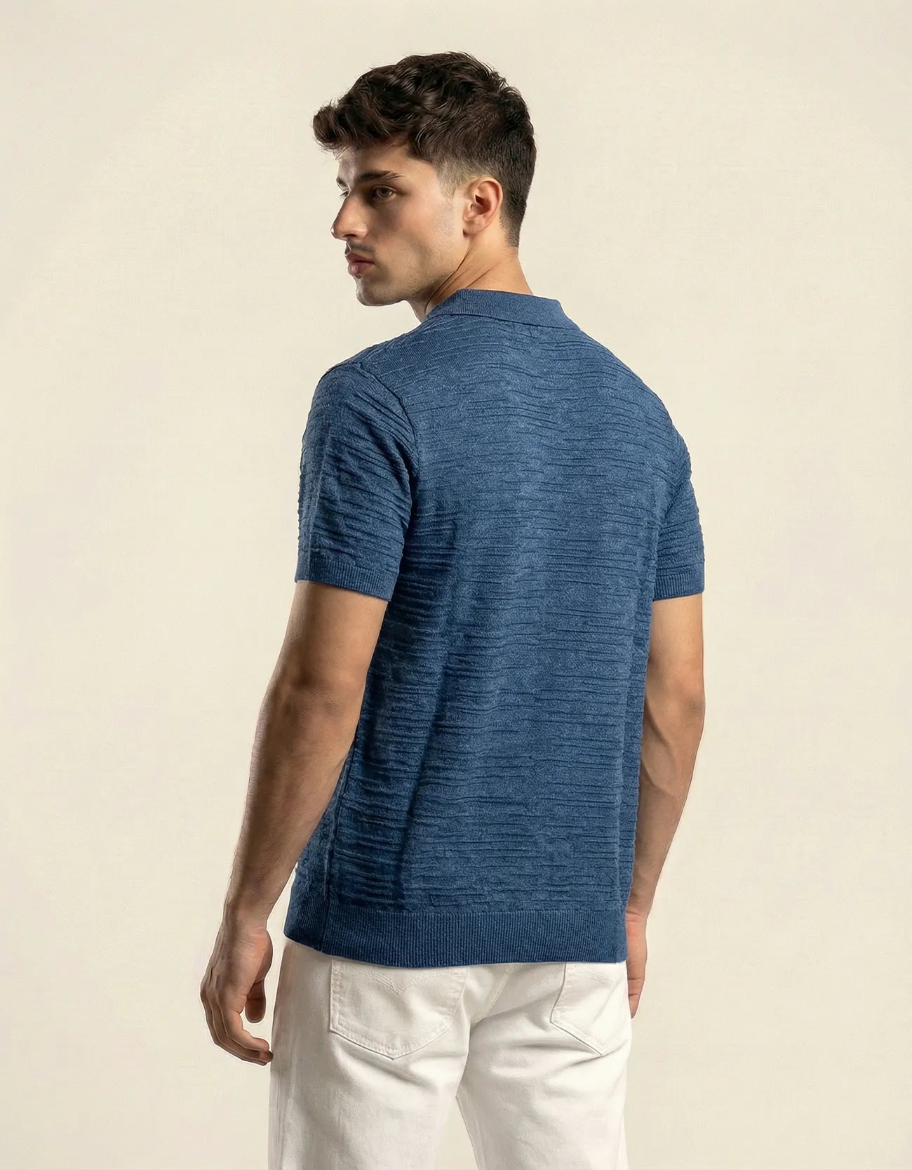 ROD TEXTURED JOHNNY COLLAR