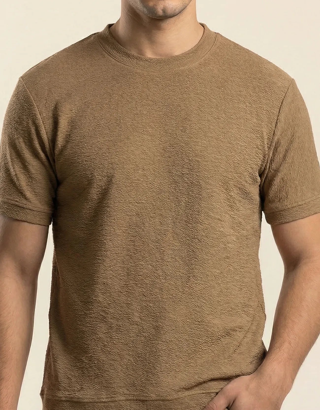 CLASSIC TEXTUTURED CREW NECK