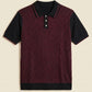 MEN'S RIBBED KNIT POLO SHIRT