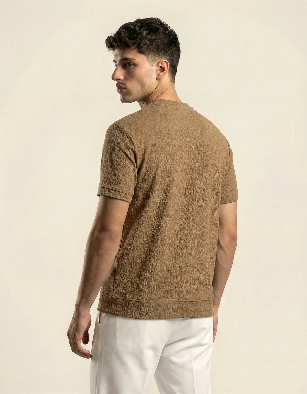 CLASSIC TEXTUTURED CREW NECK