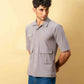 MEN’S BOXY FIT FLAP POCKETS SHIRT