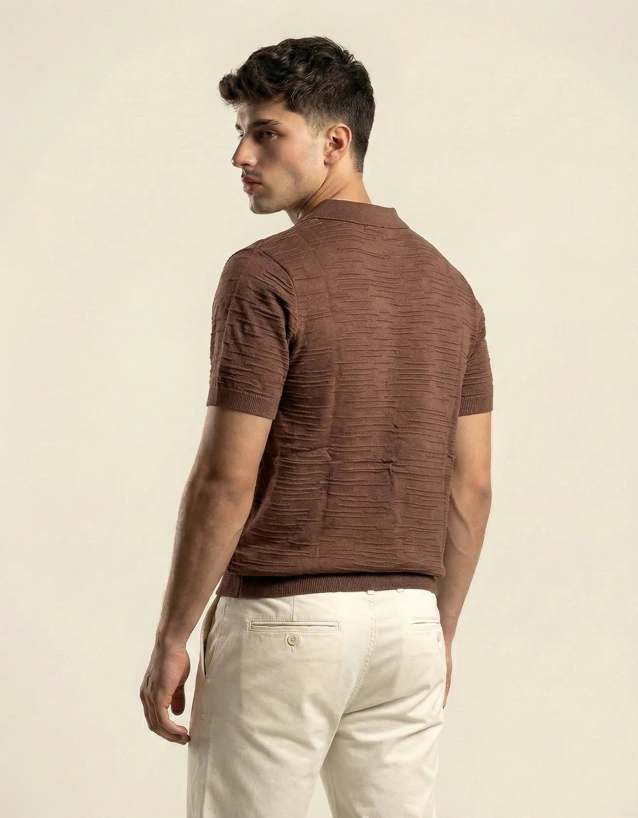 ROD TEXTURED JOHNNY COLLAR