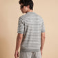 MEN'S STRIPED KNIT POLO