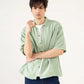 MUSLIN OVERSIZED PATCH POCKET OVERSHIRT