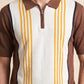 MEN'S ZIPER KNIT POLO SHIRT